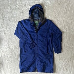 L.L. Bean Gore-Tex Royal Blue Hooded Jacket